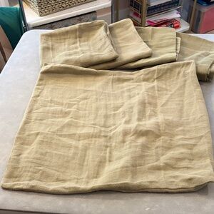 Set of 5 IKEA PRAKTSALVIA Light Gray-Green 20” x 20” Pillow Covers